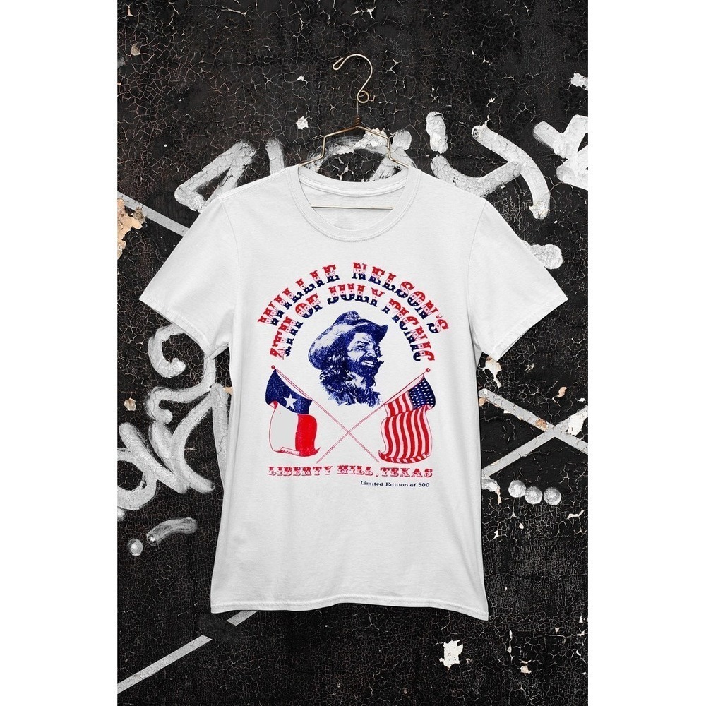 Willie Nelson Shirt 1975 4Th Of July Picnic Band 70S Gift For Fan Shirt